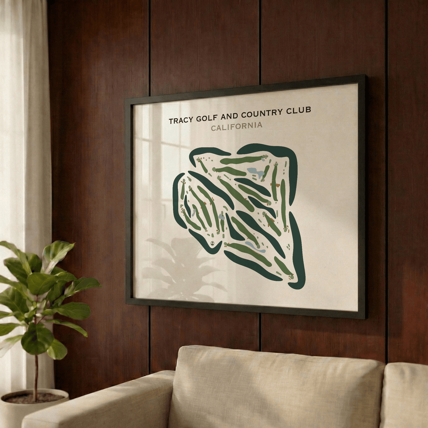 Tracy Golf & Country Club, California - Printed Golf Courses