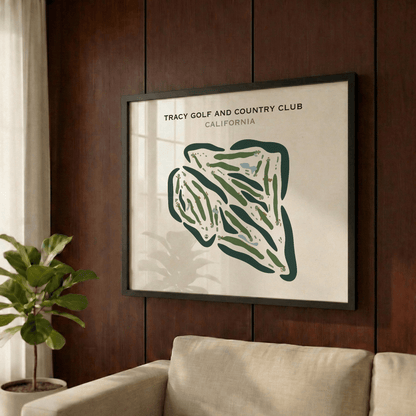 Tracy Golf & Country Club, California - Printed Golf Courses