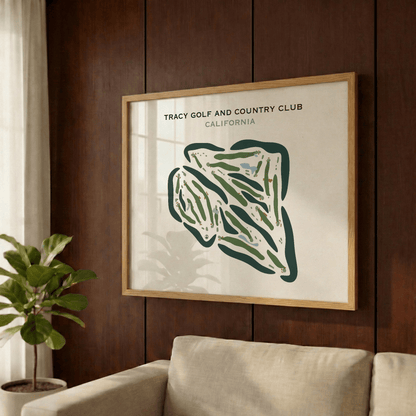 Tracy Golf & Country Club, California - Printed Golf Courses