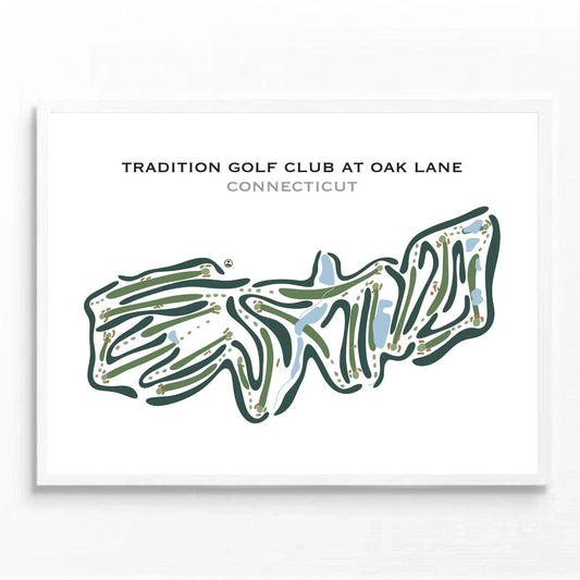 Tradition Golf Club at Oak Lane, Connecticut - Printed Golf Courses