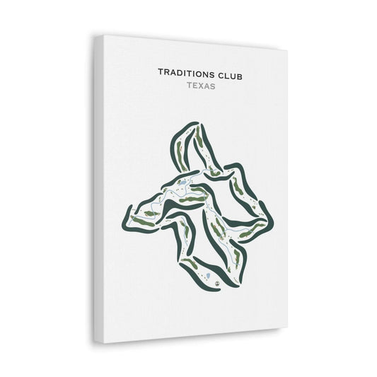 Traditions Club, Texas - Printed Golf Courses