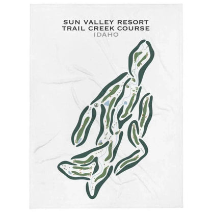 Trail Creek Golf Course, Sun Valley Idaho - Printed Golf Courses