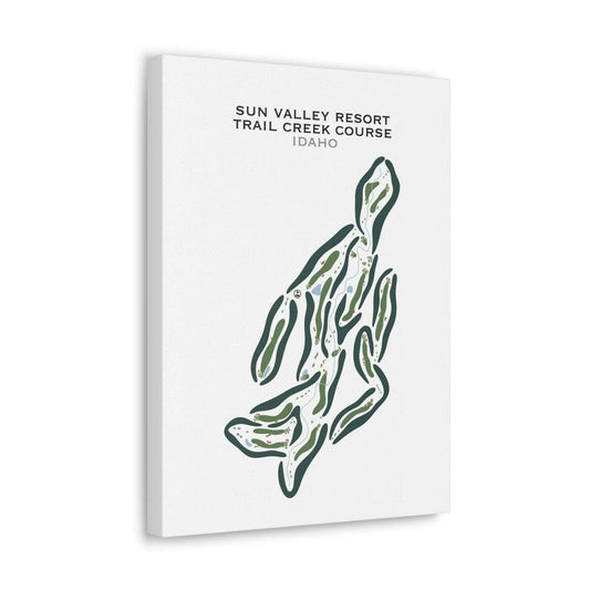 Trail Creek Golf Course, Sun Valley Idaho - Printed Golf Courses