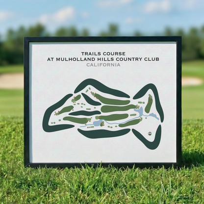 Trails Course at Mulholland Hills Country Club, California - Printed Golf Courses
