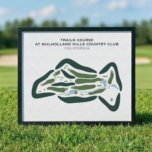 Trails Course at Mulholland Hills Country Club, California - Printed Golf Courses