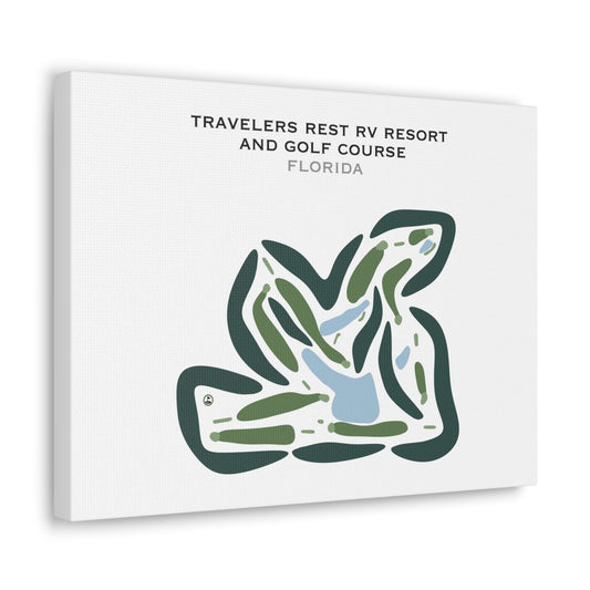 Travelers Rest RV Resort and Golf Course, Florida - Printed Golf Courses