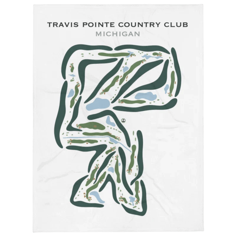 Travis Pointe Country Club, Michigan - Printed Golf Courses