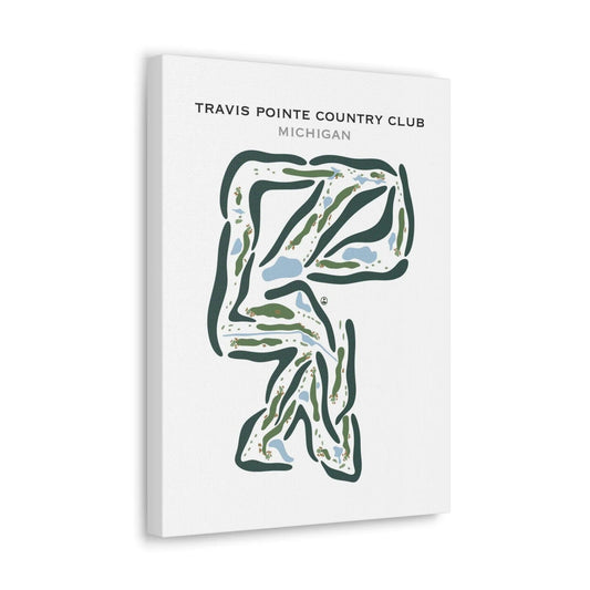 Travis Pointe Country Club, Michigan - Printed Golf Courses