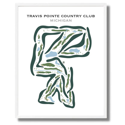 Travis Pointe Country Club, Michigan - Printed Golf Courses