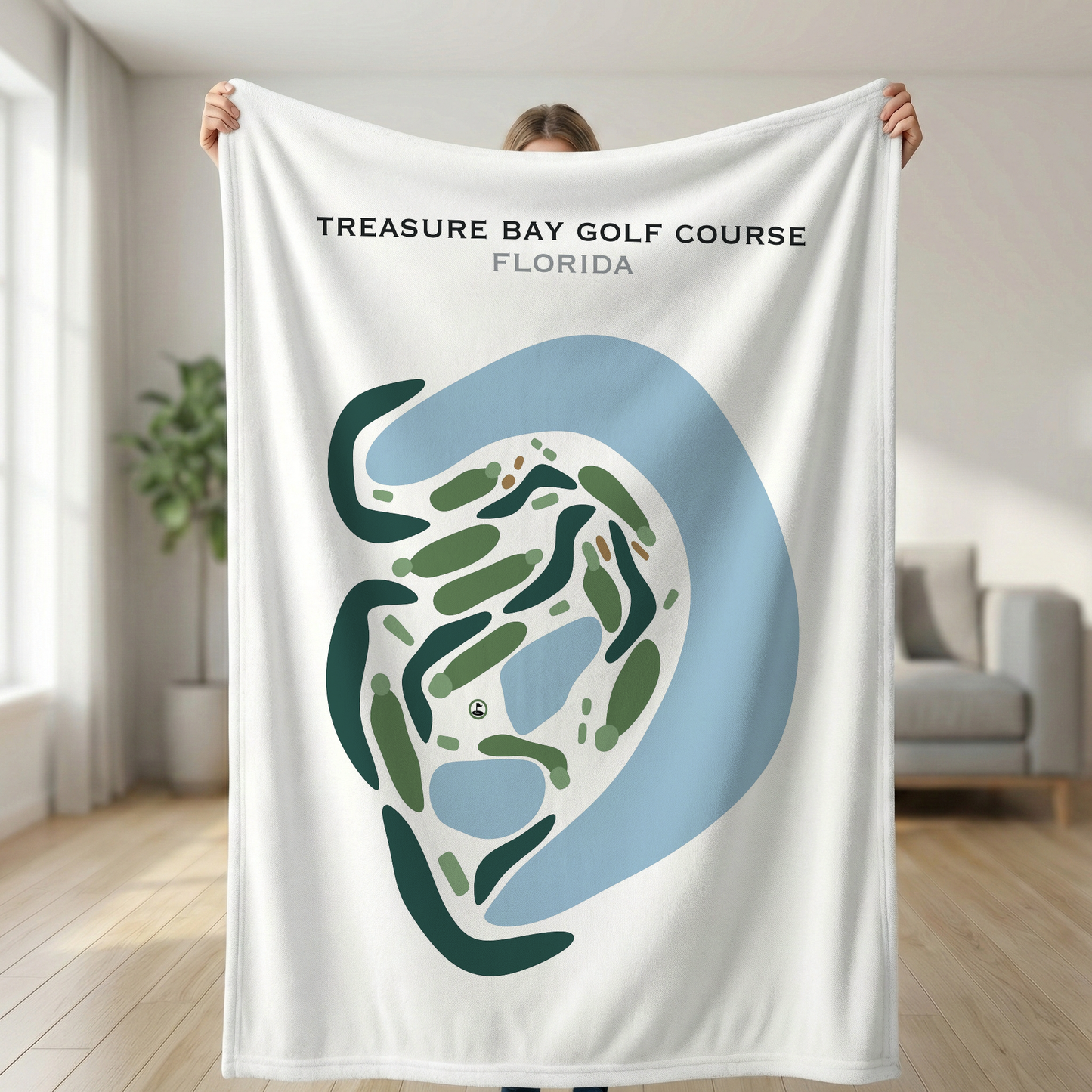 Treasure Bay Golf Course, Florida - Printed Golf Courses