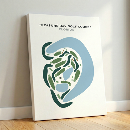 Treasure Bay Golf Course, Florida - Printed Golf Courses