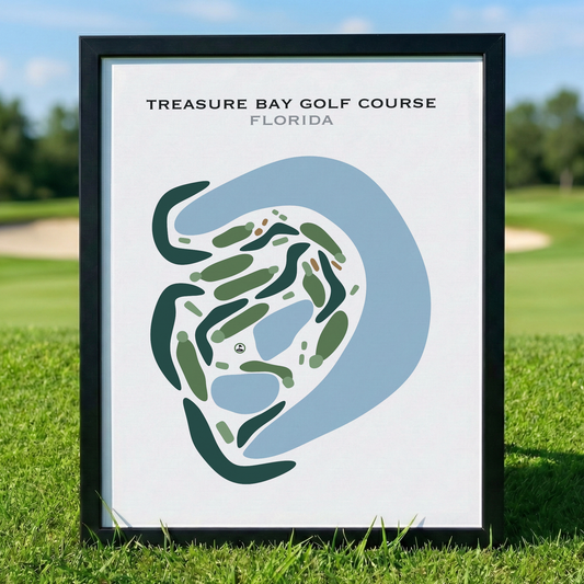 Treasure Bay Golf Course, Florida - Printed Golf Courses