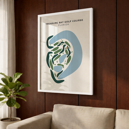 Treasure Bay Golf Course, Florida - Printed Golf Courses