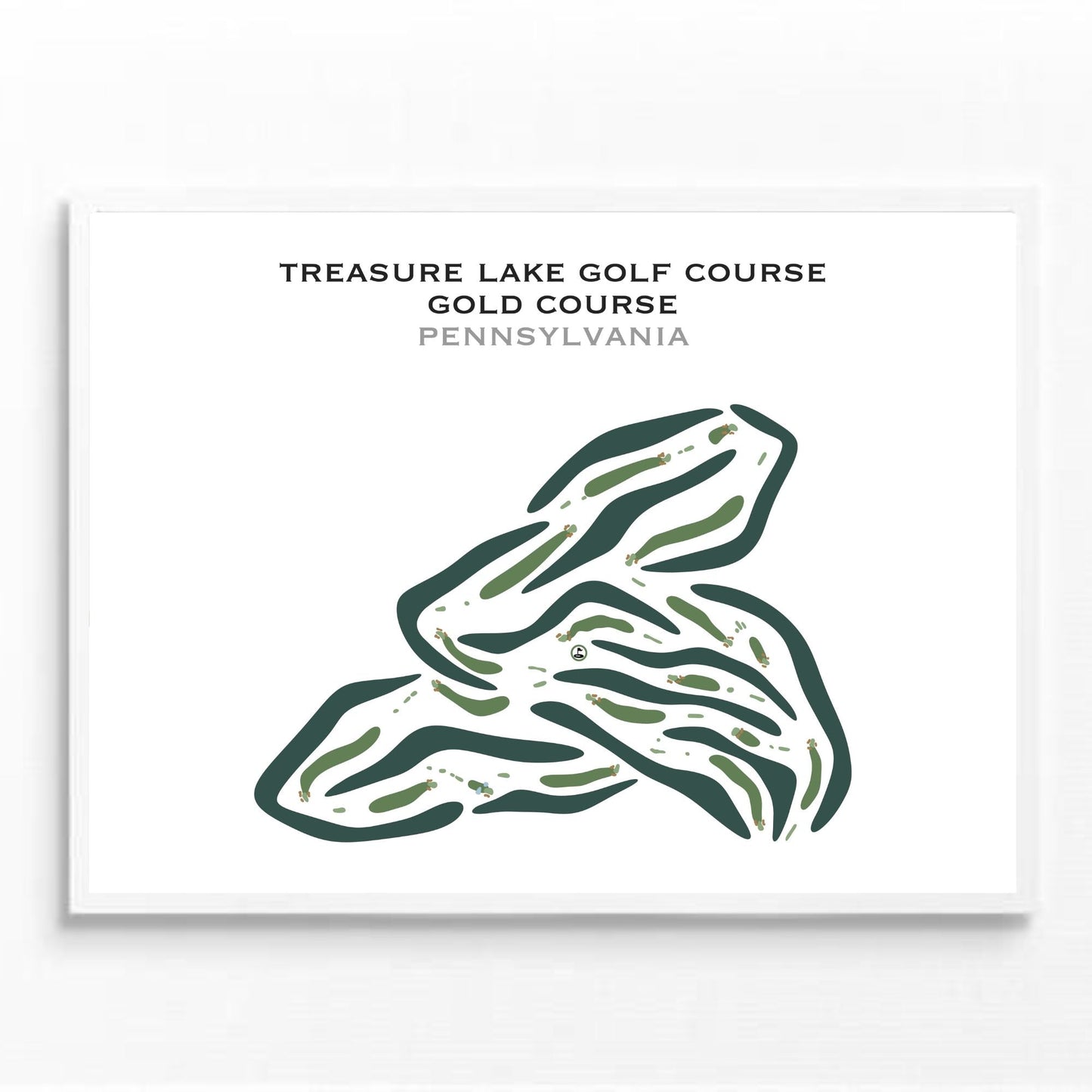 Treasure Lake Golf Course - Gold Course, Pennsylvania - Printed Golf Courses
