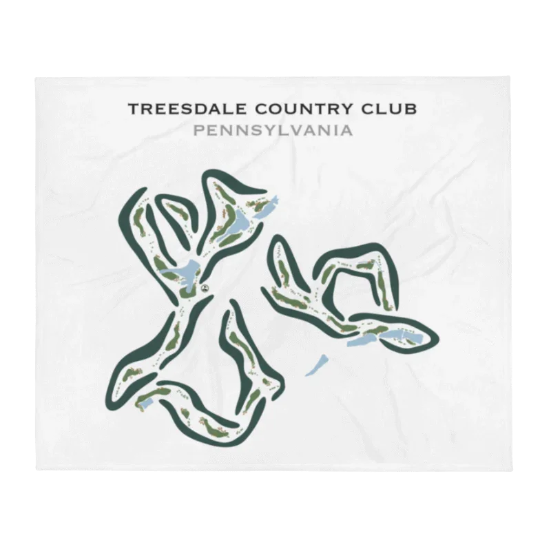 Treesdale Country Club, Pennsylvania - Printed Golf Courses