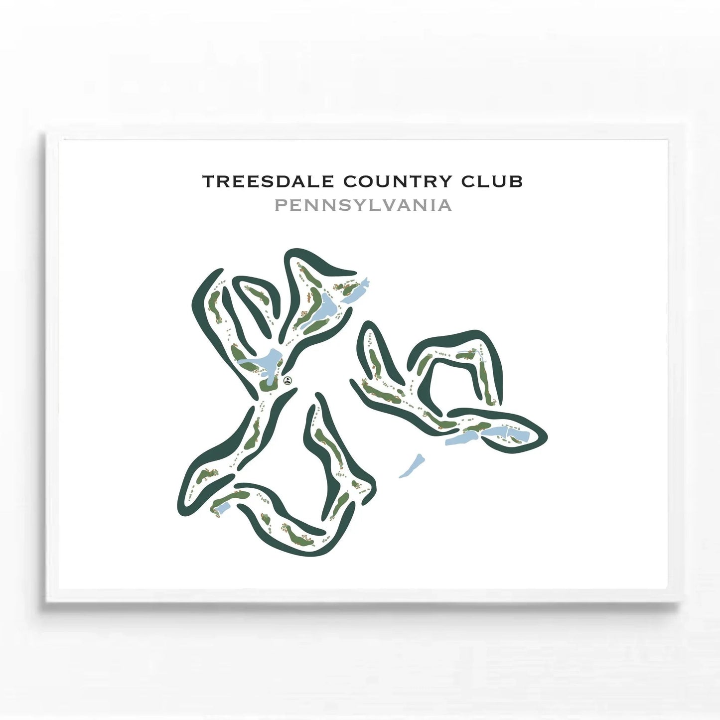 Treesdale Country Club, Pennsylvania - Printed Golf Courses