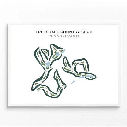 Treesdale Country Club, Pennsylvania - Printed Golf Courses