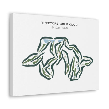 Treetops Golf Club, Michigan - Printed Golf Courses