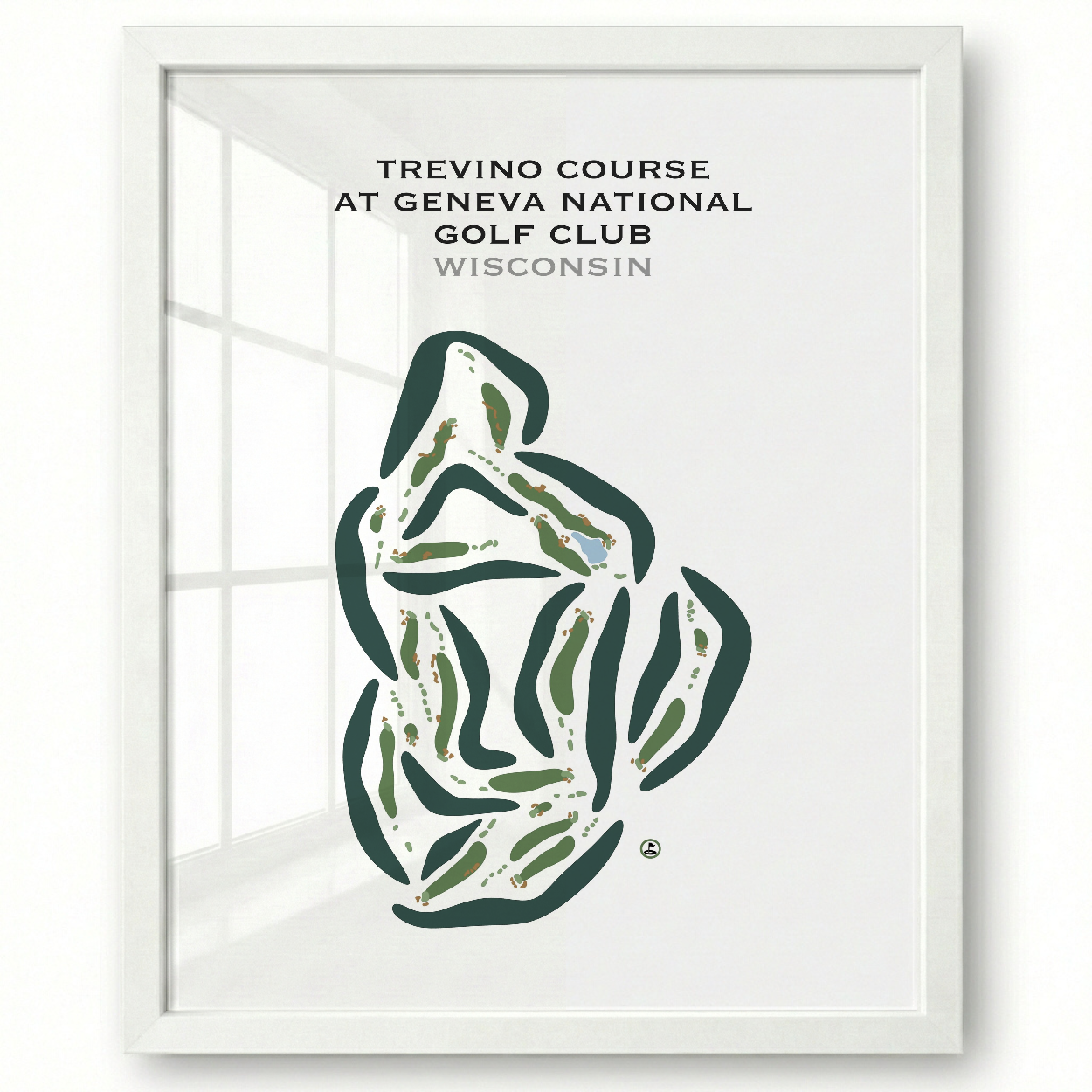 Trevino Course at Geneva National Golf Club, Wisconsin - Printed Golf Courses