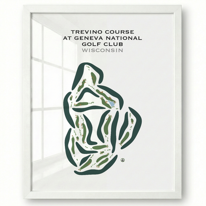 Trevino Course at Geneva National Golf Club, Wisconsin - Printed Golf Courses
