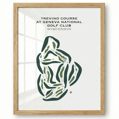 Trevino Course at Geneva National Golf Club, Wisconsin - Printed Golf Courses