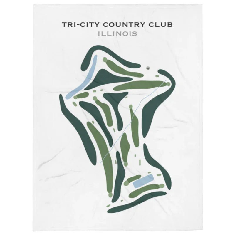 Tri-City Country Club, Illinois - Printed Golf Course