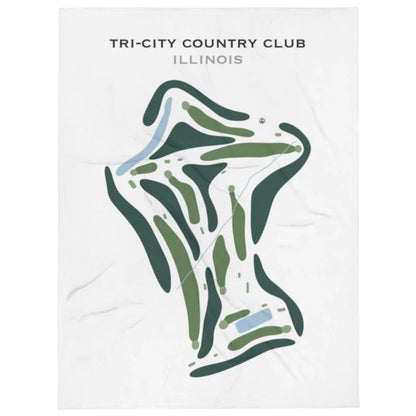 Tri-City Country Club, Illinois - Printed Golf Course