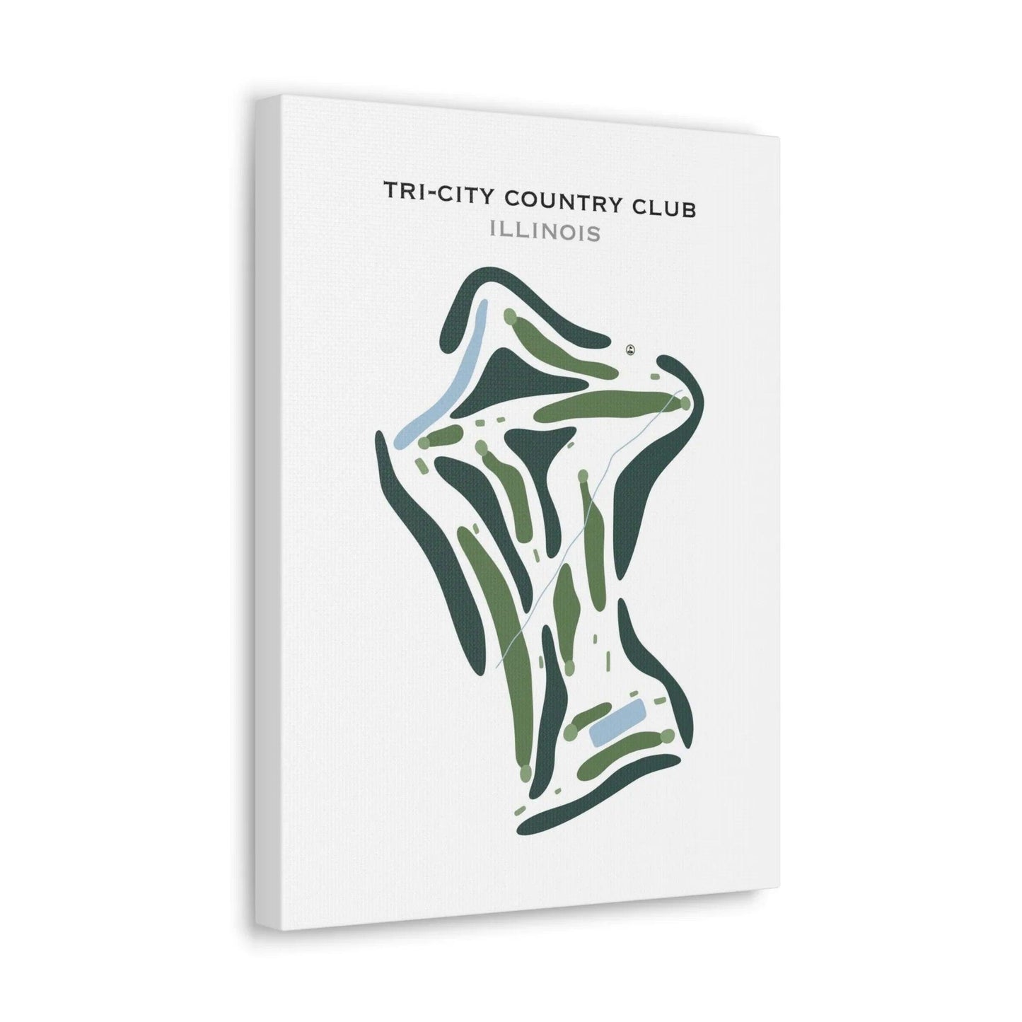 Tri-City Country Club, Illinois - Printed Golf Course