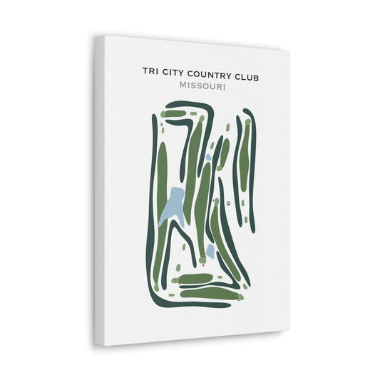 Tri-City Country Club, Missouri - Printed Golf Courses