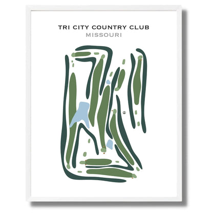 Tri-City Country Club, Missouri - Printed Golf Courses