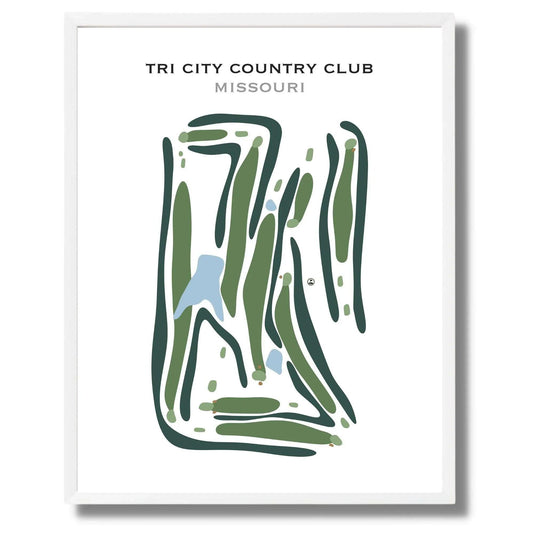 Tri-City Country Club, Missouri - Printed Golf Courses