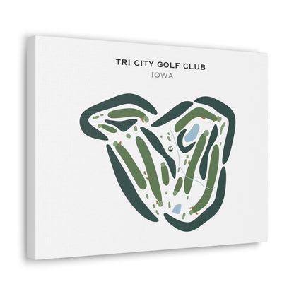 Tri City Golf Club, Iowa - Printed Golf Courses