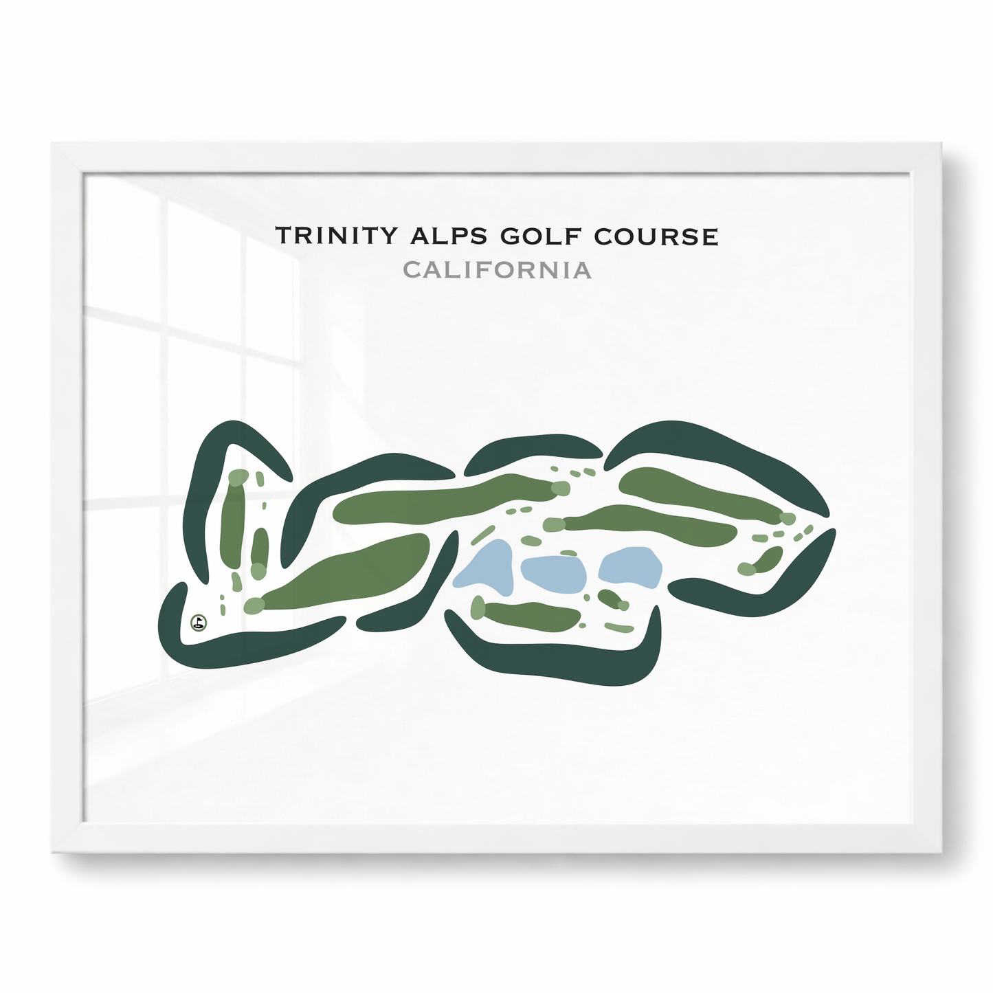 Trinity Alps Golf Course, California - Printed Golf Courses
