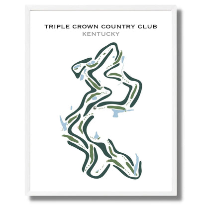 Triple Crown Country Club, Kentucky - Printed Golf Courses