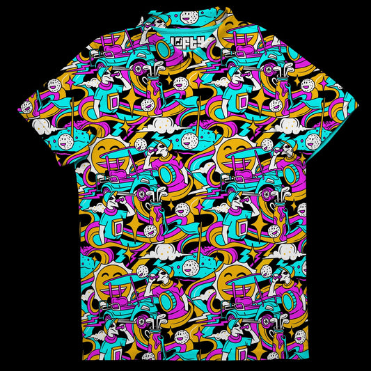 The "Golf Trip" | Funky Psychedelic Golf Polo for Men