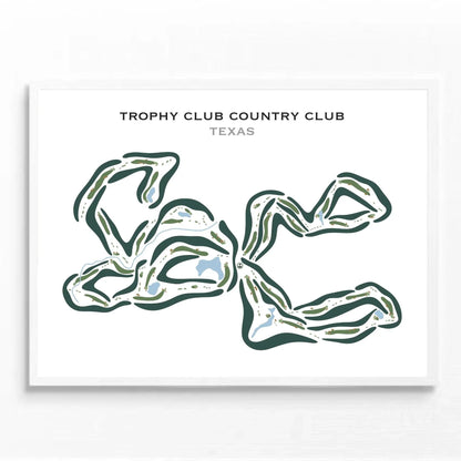 Trophy Club Country Club, Texas - Printed Golf Courses