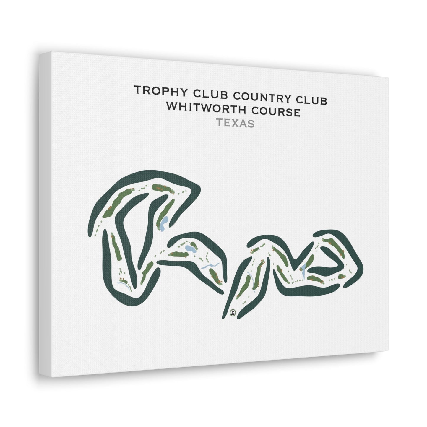 Trophy Club Country Club - Whitworth Course, Texas - Printed Golf Courses