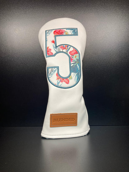 Tropical Floral Print Headcover