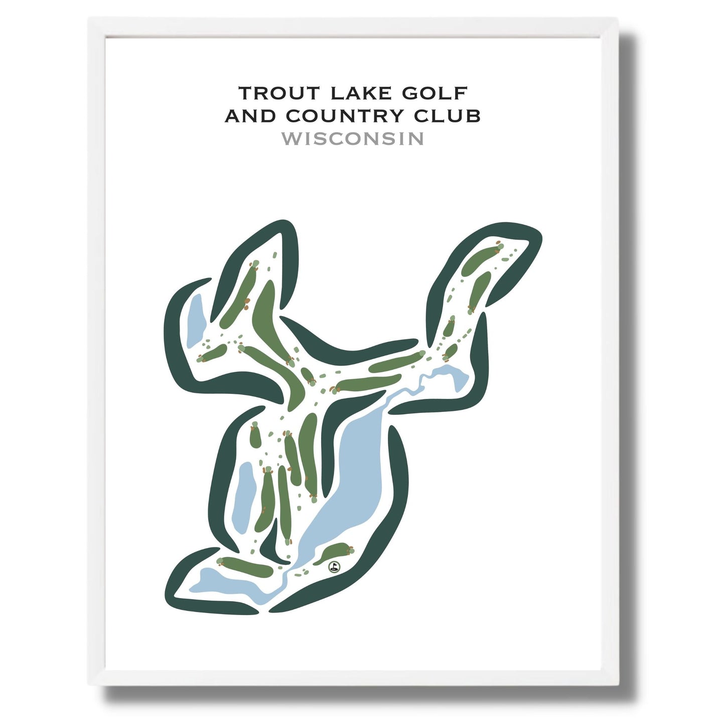 Trout Lake Golf & Country Club, Wisconsin - Printed Golf Courses