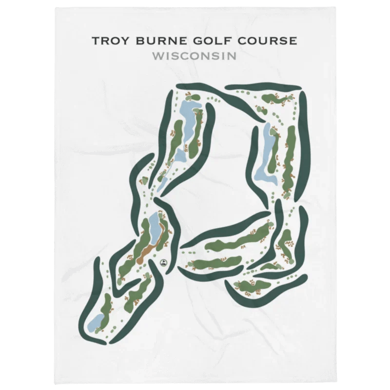 Troy Burne Golf Course, Wisconsin- Printed Golf Courses