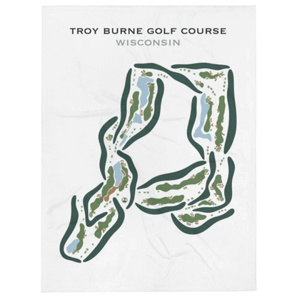 Troy Burne Golf Course, Wisconsin- Printed Golf Courses