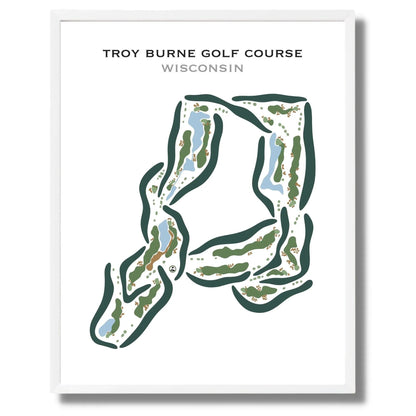Troy Burne Golf Course, Wisconsin- Printed Golf Courses