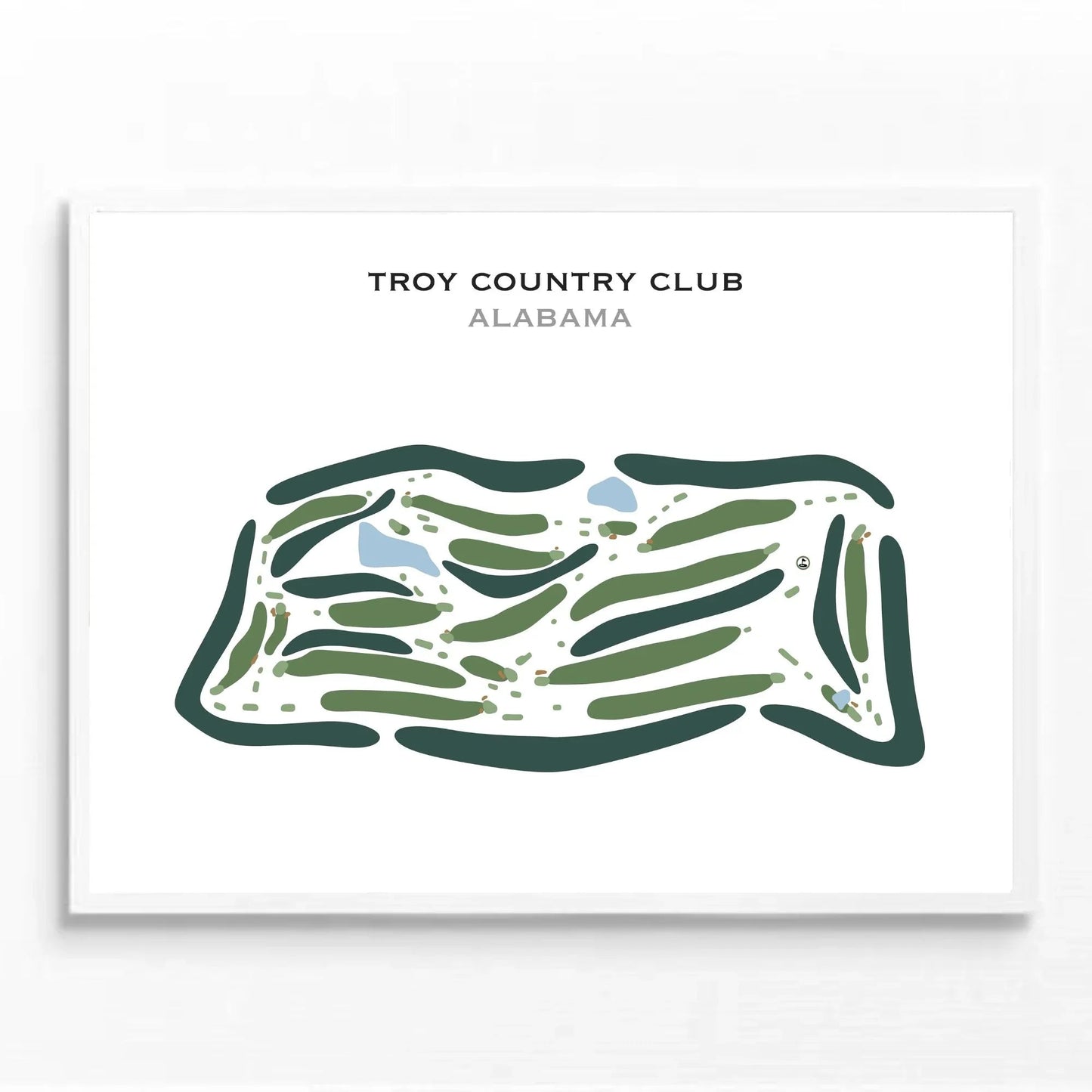 Troy Country Club, Alabama - Printed Golf Courses