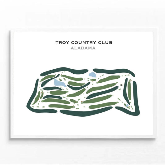 Troy Country Club, Alabama - Printed Golf Courses