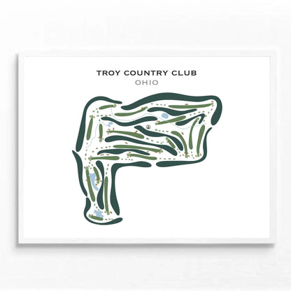 Troy Country Club, Ohio - Printed Golf Courses