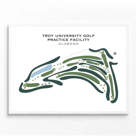 Troy University Golf Practice Facility, Alabama - Printed Golf Courses