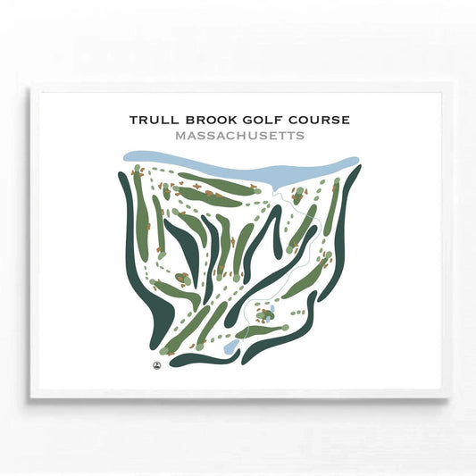 Trull Brook Golf Course, Massachusetts - Printed Golf Courses