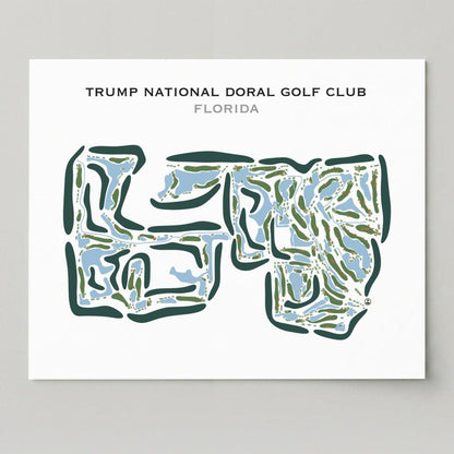 Trump National Doral, Florida - Printed Golf Courses