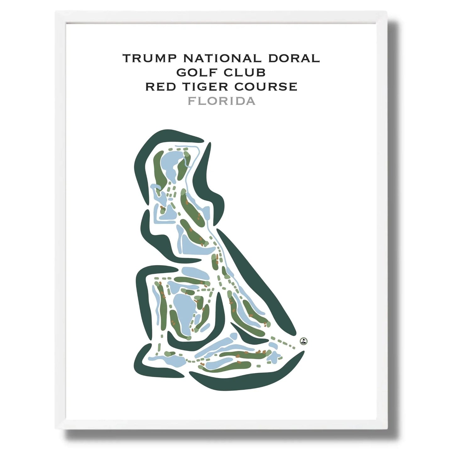 Trump National Doral Golf Club, Red Tiger Course, Florida - Printed Golf Courses