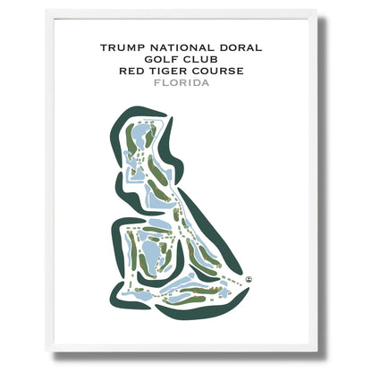 Trump National Doral Golf Club, Red Tiger Course, Florida - Printed Golf Courses